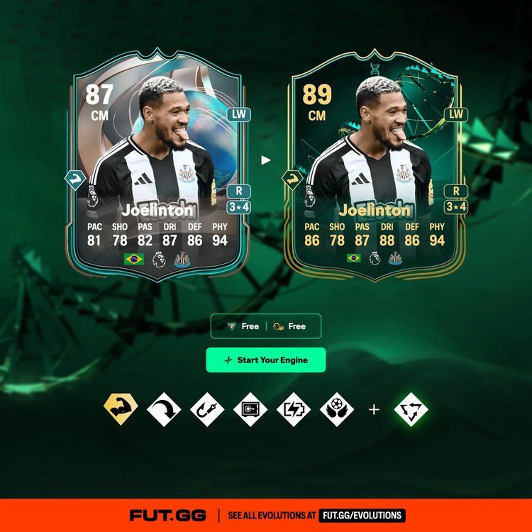 Joelinton Start Your Engine Evolution