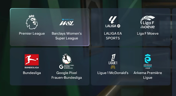 EA FC 27 starter league selection screen