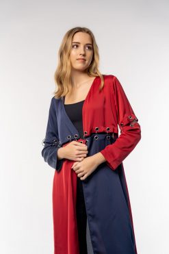 MBQ 000040Red 4 scaled Blue Bell Sleeves Cape