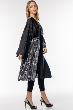 MBQ 000045 5 Mustard Pleated bell sleeves