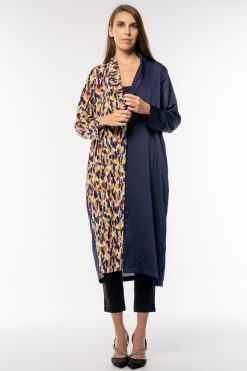 MBQ 000061 4 Mixed Color Blazer Cape