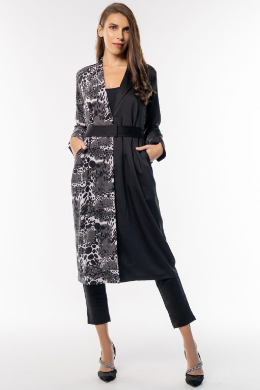Black Cuff Sleeves Cape