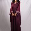 SK 000001 2 Reddish Maroon Jalabiya