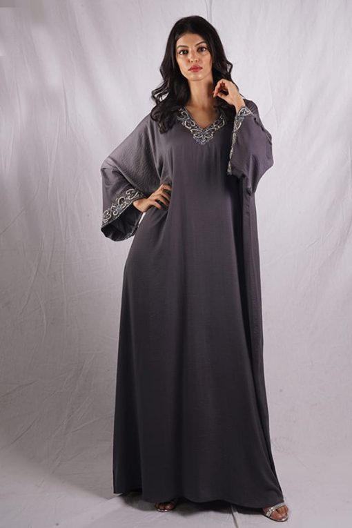 Purple Grey Jalabiya