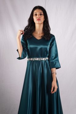 SK 000005 3 Emerald Cloche Dress