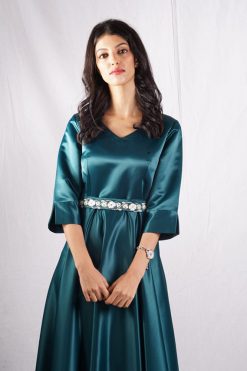 SK 000005 4 Emerald Cloche Dress
