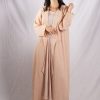 SK 000009 1 Cream Abaya Set