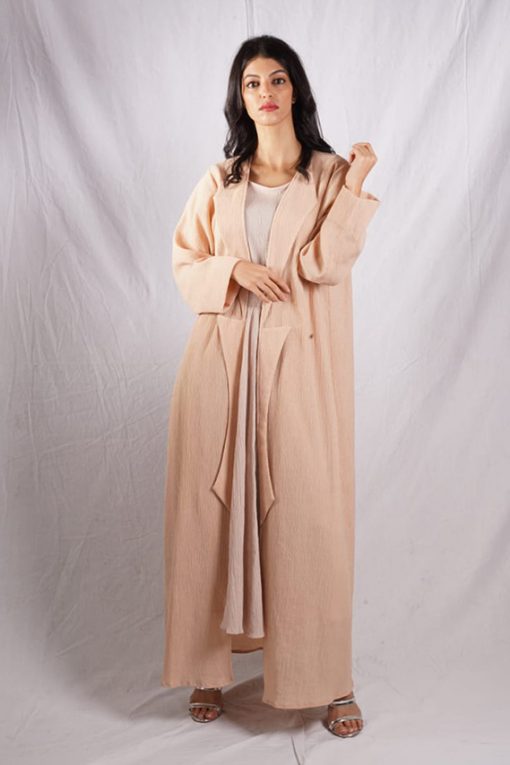 Cream Abaya Set