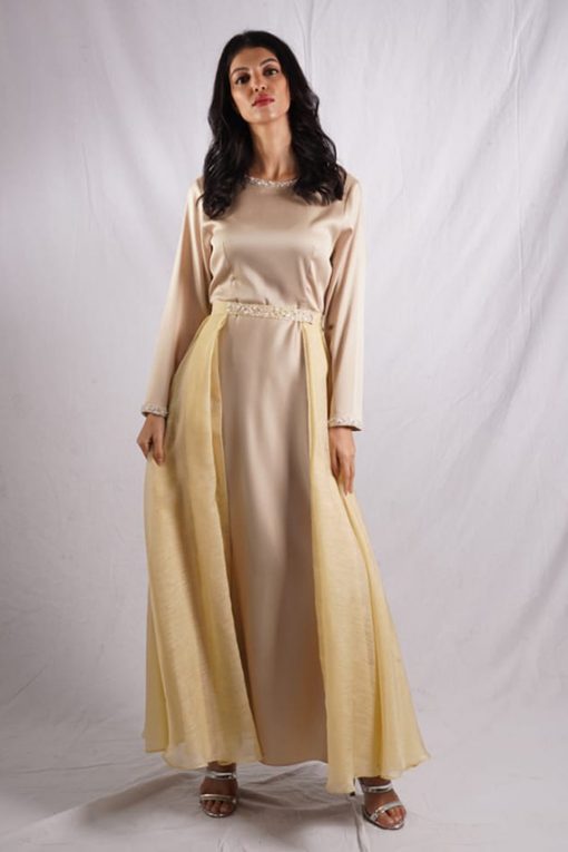 Metallic Modest Dress