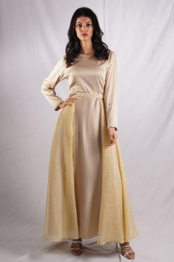 SK 000011 5 Metallic Modest Dress