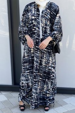 MOISS2101 4 Abstract Printed Abaya