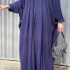 Navy Abaya Set
