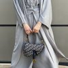 MOISS2108 1 Grey Abaya Set