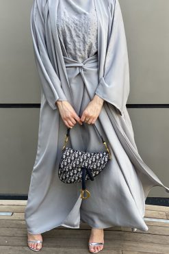 Grey Abaya Set