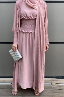 Pink Abaya Set