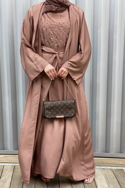 Tan Abaya Set