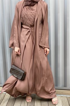 MOISS2113 4 Tan Abaya Set