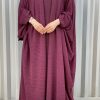 Maroon Abaya Set