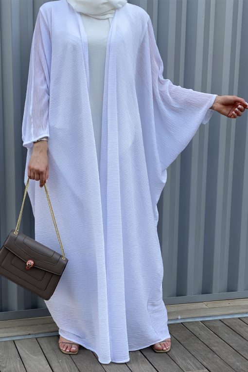 White Abaya Set