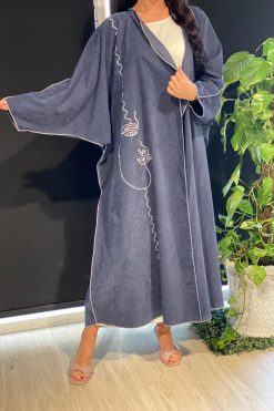 Line Art Bisht Abaya