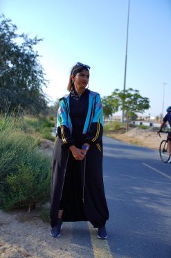 SPORTY 000002 3 Mint Grey Sporty Abaya