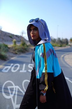 SPORTY 000002 4 Mint Grey Sporty Abaya