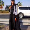 SPORTY 000003 1 Grey Black Sporty Abaya
