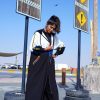 Sporty Blue Strips Abaya