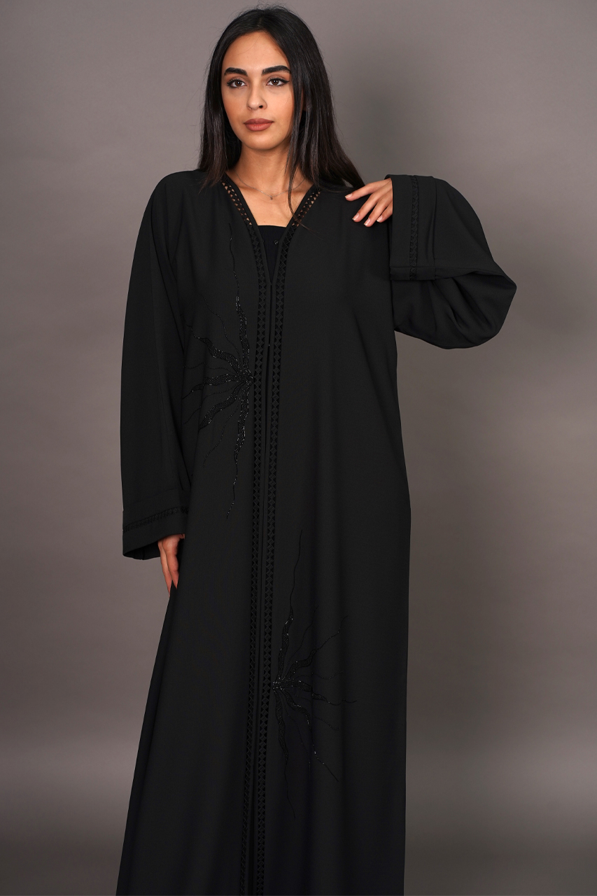 embellished abaya jacket