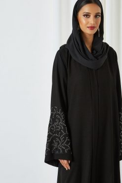 0621 bsi3183 4 Beads Embellished Abaya