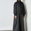 0621 bsi3189 1 Button Embellished Collar Abaya
