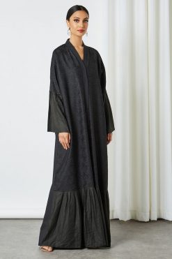Front Full Embroidered Abaya