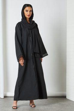 0621 bsi3202 3 Beads Embellished Abaya