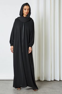 0621 bsi3205 4 Zip A-Line Abaya