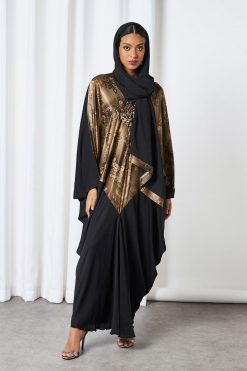 0621 bsi3206 3 Self Print Bahrini Abaya