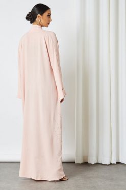0621 bsi3227 4 Front Open Wide Sleeves Abaya