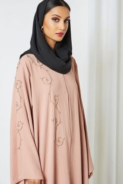 0621 bsi3228 4 Beads Embellished Abaya
