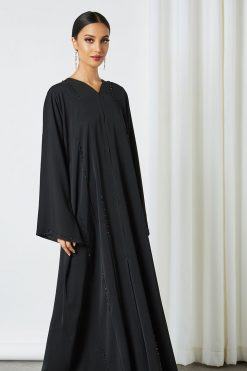 0621 bsi3231 3 Beads Embellished Abaya