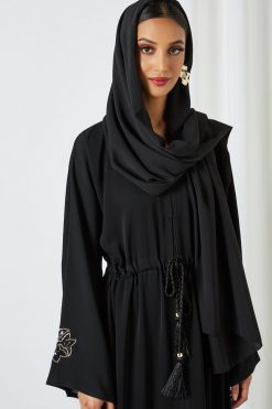 0621 bsi3232 6 Beads Embellished Abaya