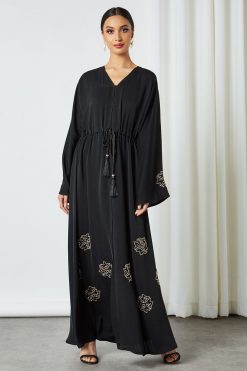 0621 bsi3232 7 Beads Embellished Abaya