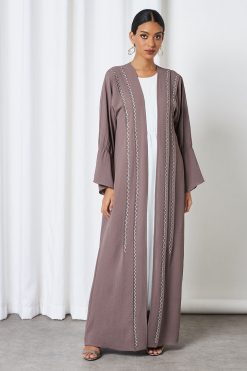 0621 bsi3237 3 Beads Embellished Abaya