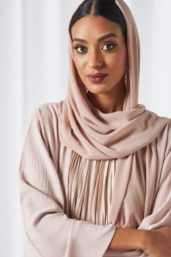 0621 bsi3255 4 2 Piece Latte Color Modest Dress For Ladies