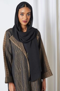 0621 bsi3267 4 Collared Bisht Abaya With Dress