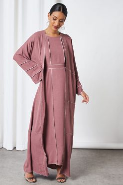 0621 bsi3281 3 Flared Cotton Casual Abaya