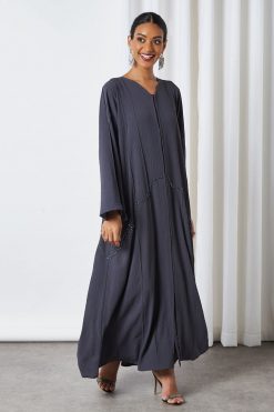 0621 bsi3292 4 Beads Embellished Abaya