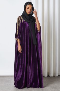 0621 bsi3297 4 Lace Embellished Bisht Abaya