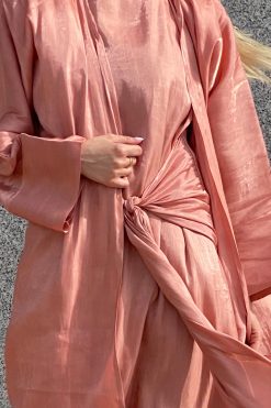 Rust Orange Abaya Set 10 MOI072141 1 Rust Orange Abaya Set