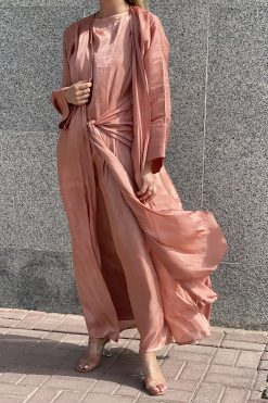 Rust Orange Abaya Set 13 MOI072141 3 1 Rust Orange Abaya Set