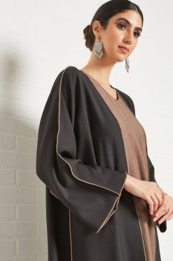 bsi3309 4 Double shirt abaya