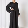 lace embellished abaya